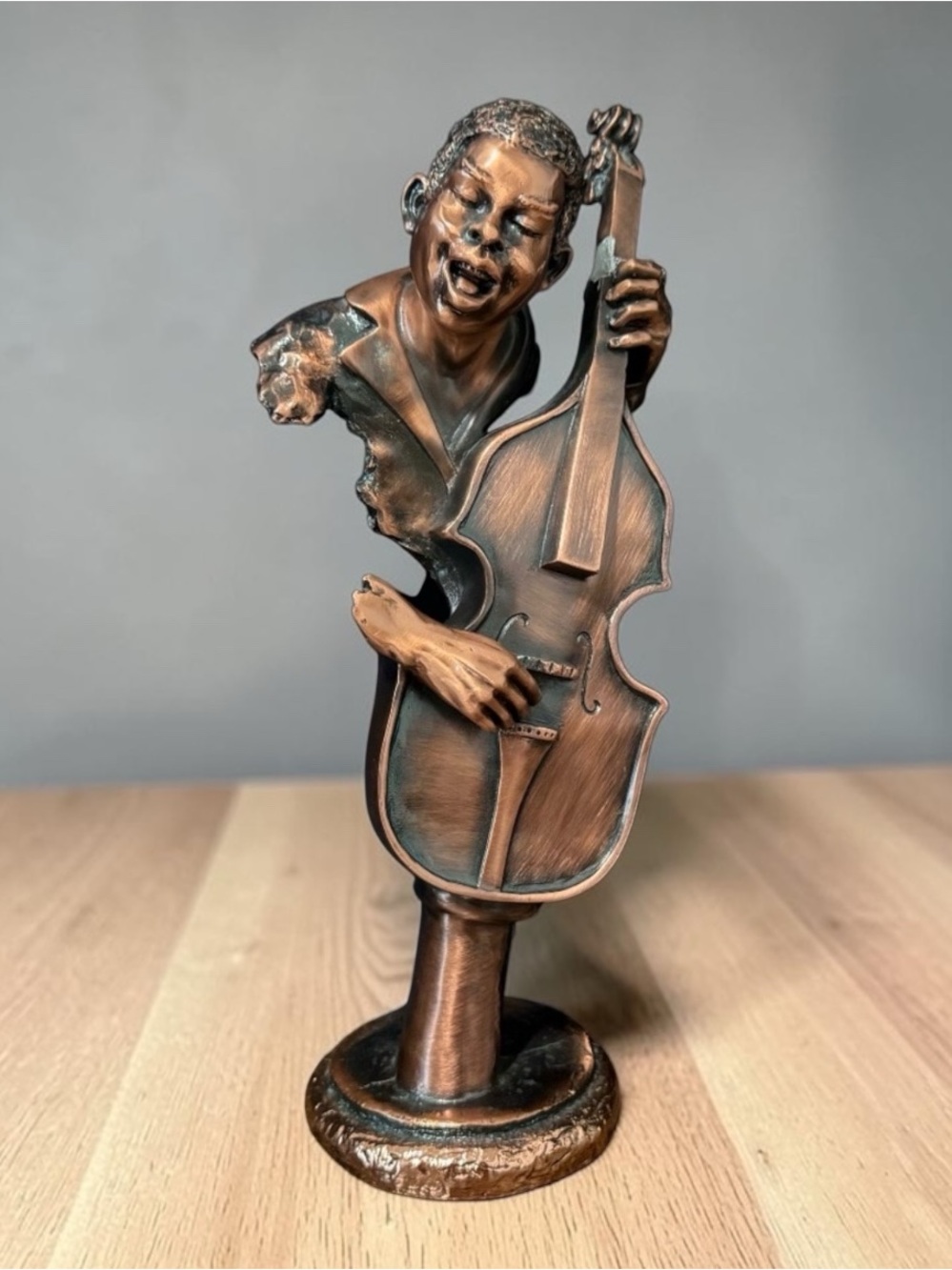 Jazz Bass Player Sculpture/Figurine